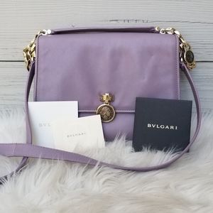 Bvlgari Monete Shoulder Bag Lavender Rare